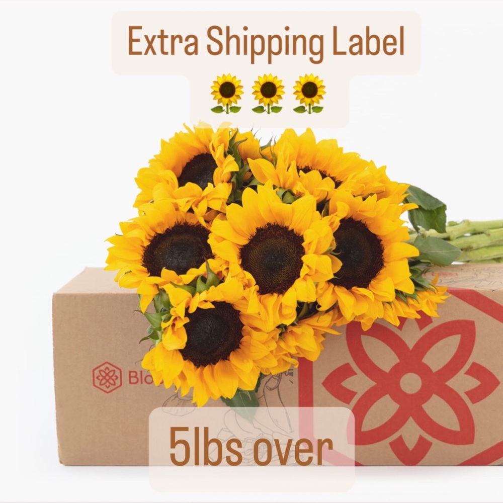 5 lb extra shipping label.